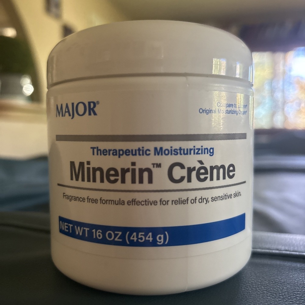 Major Minerin Therapeutic Moisturizing Creme Fragrance Free Sensitive Skin 16oz